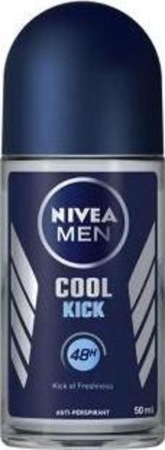 Nivea Cool Kick Pudrasız Ter Önleyici Antiperspirant Roll-On Erkek Deodorant 4x50 ml