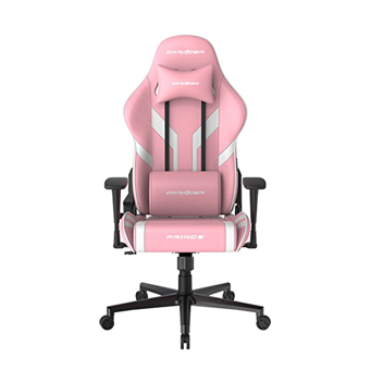 DXRacer Prince Suni Deri Oyuncu Koltuğu Beyaz-Pembe