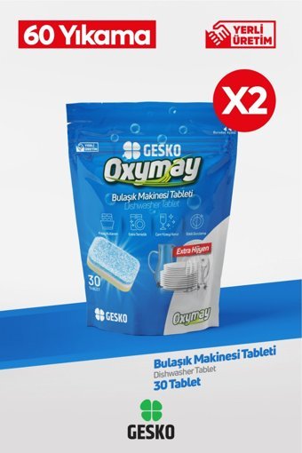 Gesko Tablet Bulaşık Makinesi Deterjanı 2x30 Adet