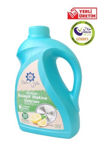 Bab-ı Şifa Limon Yağlı Bitkisel Limon Sıvı Bulaşık Makinesi Deterjanı 2 lt