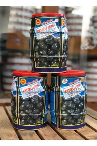 Katırlı Zeytin Tuzlu Siyah Zeytin Teneke 3 kg