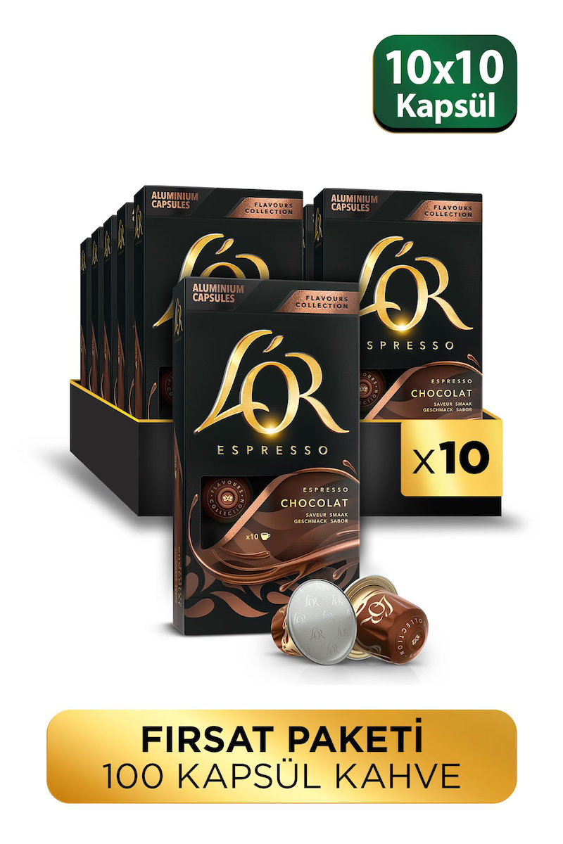 Lor Chocolat 5x10'lu Espresso Kapsül Kahve