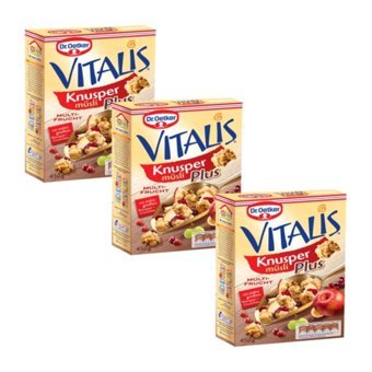 Dr. Oetker Vitalis Meyveli Müsli 3x450 gr