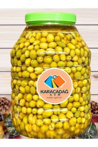 Karacadağ Halhalı Tuzlu Halhalı Yeşil Zeytin Pet Kavanoz 5 kg