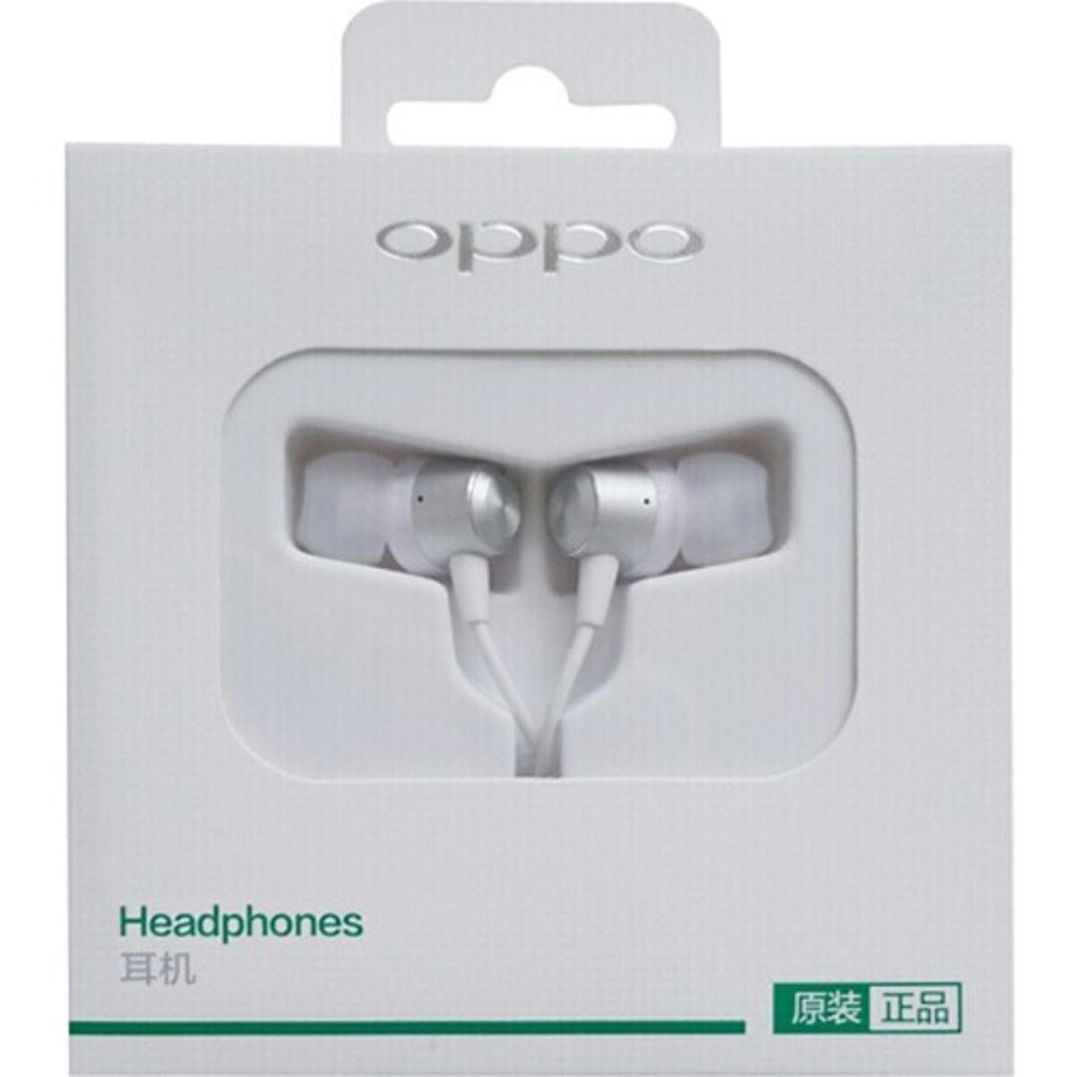 Oppo MH130 Silikonlu Mikrofonlu 3.5 mm Jak Beyaz Kablolu Kulaklık