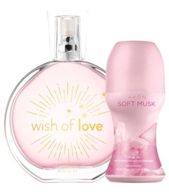 Avon Whish Of Love-Soft Musk İkili Kadın Parfüm Deodorant Seti EDT