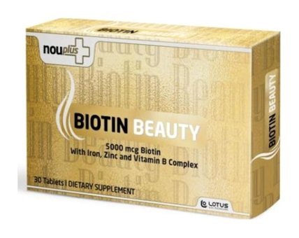 Nouplus Biotin Beauty Aromasız Yetişkin Vitamin 30 Adet Tablet