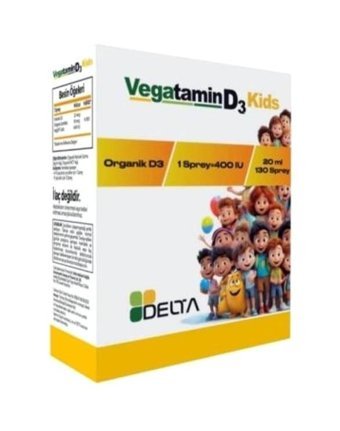 Delta Vegatamın D3 Kids Aromasız Sıvı Çocuk Vitamin 20 ml