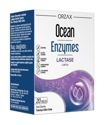 Orzax Ocean Enzymes Lactase Aromasız Sıvı Yetişkin Vitamin 20 ml