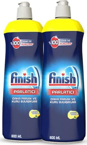 Finish Limon Kokulu Bulaşık Makinesi Parlatıcısı 2x800 ml