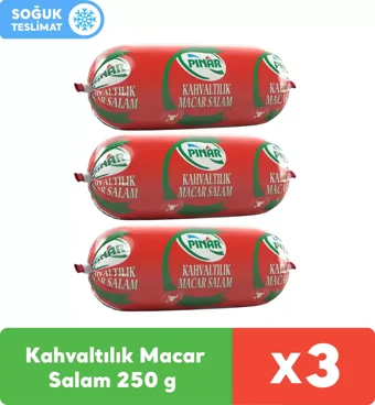 Pınar Sade Dana Macar Salam 3x250 gr