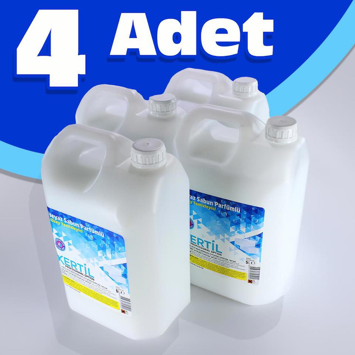 Kertil Çam Beyaz Sabun Parfümlü Yüzey Temizleyici 4x5 lt