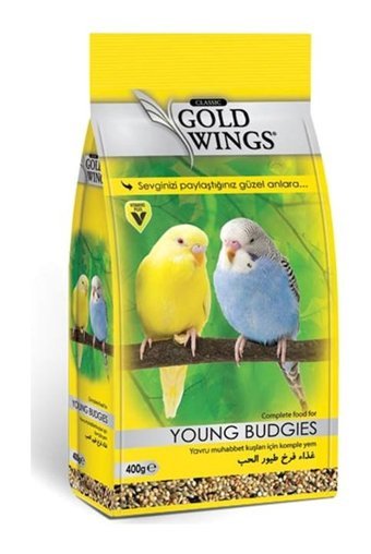 Gold Wings Budgıes Kabuklu Karışık Vitaminli Yavru Kuş Yemi 400 gr