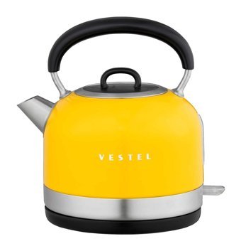 Vestel Retro Çelik 1.7 lt 2200 W Sarı Kettle