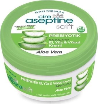 Cire Aseptine Aceptine Soft Aloe Vera Tüm Cilter El Kremi 200 ml