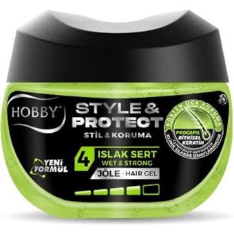 Hobby Style & Protect No:4 Islak Jel Sert Bitkisel Keratin 150 ml Jöle