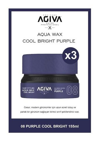 Agiva Aqua 08 Parlak Krem Hafif Hint Yağlı 3x155 ml Wax