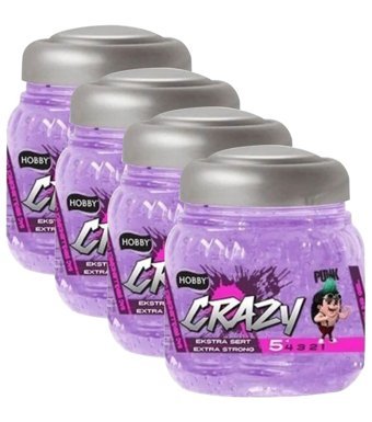 Hobby Crazy Punk No:5 Islak Jel Ekstra Sert Su Bazlı 4x150 ml Jöle