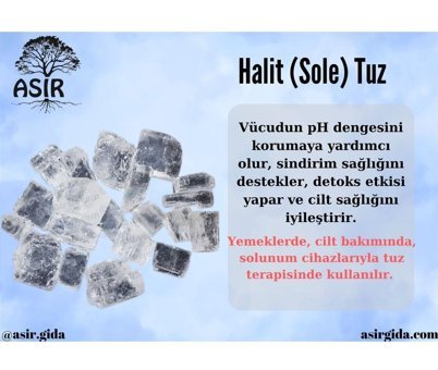 Asır Gıda İyotsuz Kristal Sole Tuzu Paket 500 gr