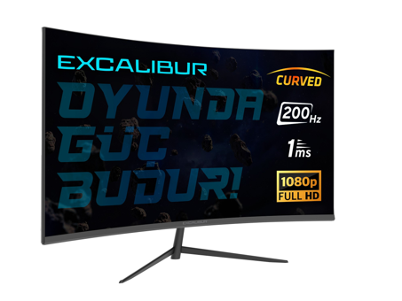 Casper Excalibur E238Fhd 200 Hz 1 ms 23.8 inç FHD Curved VA HDMI Freesync 1920 x 1080 px LED Monitör