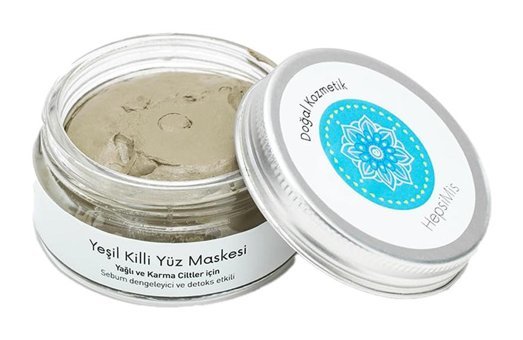 Hepsimis Yeşil Killi Yüz Maskesi 50 ml