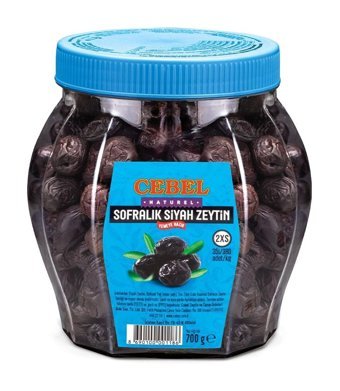 Cebel Sofralık Siyah Zeytin Pet Kavanoz 700 gr