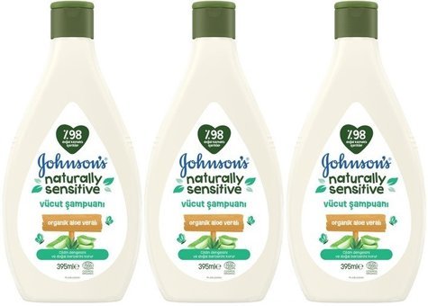 Johnson's Baby Göz Yakmayan Hipoalerjenik Hassas Ciltler İçin Aleo Vera Bebek Şampuanı 3x395 ml