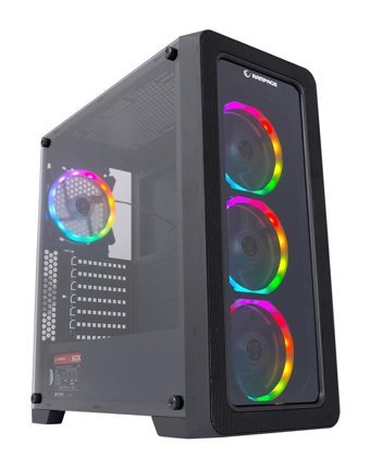 Rampage Espectro RGB Mesh 4 Fanlı Siyah Dikey ATX Oyuncu Bilgisayar Kasası