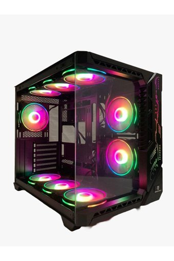 Gameforce Bree RGB Mesh Siyah Dikey E-ATX Oyuncu Bilgisayar Kasası