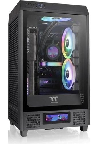 Thermaltake Ca-1X9-00S1Wn-00 Sıvı Soğutmalı 1 Fanlı Siyah Dikey Mini ATX Oyuncu Bilgisayar Kasası