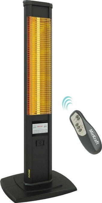 Mirkraft Future 2500 W Kule Tipi Infrared Isıtıcı Siyah