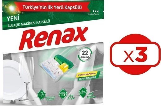 Fairy Hepsi Bir Arada Kapsül Bulaşık Makinesi Deterjanı 3x22 Adet