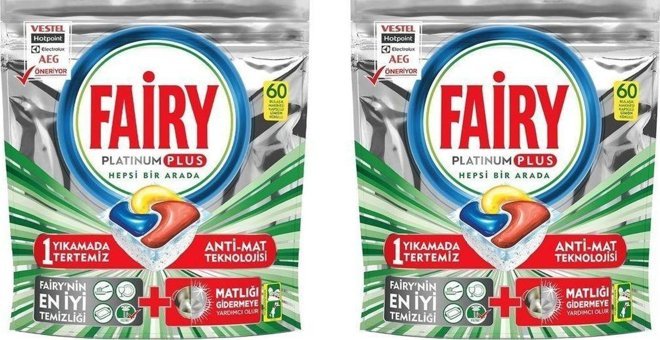 Fairy Platinum Plus Limon Tablet Bulaşık Makinesi Deterjanı 2x60 Adet