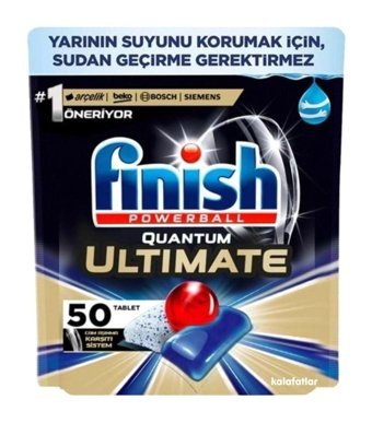 Finish Quantum Ultimate Plus Tablet Bulaşık Makinesi Deterjanı 50 Adet