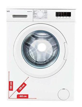 Seg CM 1012 INV 10 kg 1200 devir D Enerji Sınıfı Beyaz Çamaşır Makinesi