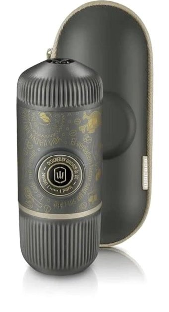 Wacaco Dark Souls 450 W Plastik Taşımalı Taşınabilir Mini Manuel Espresso Makinesi Gri