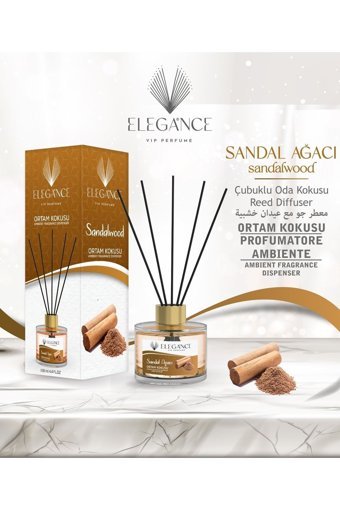 Elegance Vip Perfume Çubuklu Sandal Ağacı Oda Kokusu 130 ml