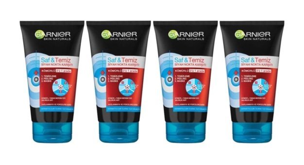 Garnier Siyah Nokta Karşıtı Kömürlü Alkolsüz Karma-Yağlı Ciltler Su Bazlı Yüz Temizleyici Peeling 3x50 ml