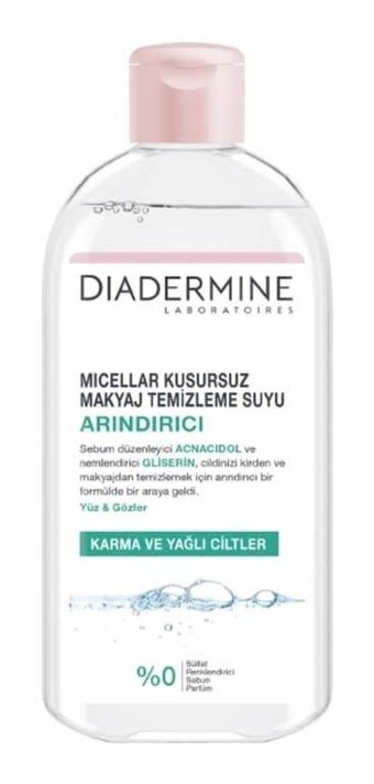 Diadermine Arındırıcı Micellar Alkolsüz Tüm Ciltler Su Bazlı Makyaj Temizleme Suyu 400 ml