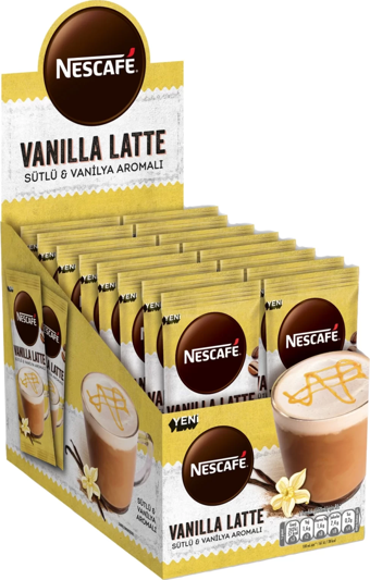 Nescafe Vanilyalı 14.5 gr 24'lü Latte Hazır Kahve