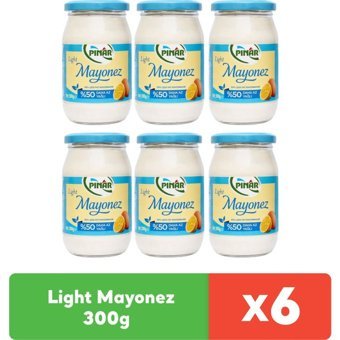 Pınar Light Mayonez 6x300 gr