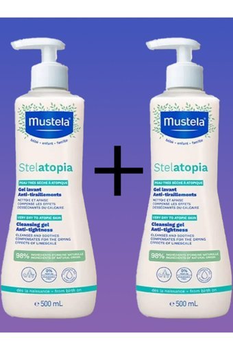 Mustela Kuru Ciltler için Bebek Şampuanı 2x500 ml