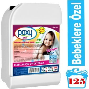 Poxy Organik Hipoalerjenik Bitkisel 5 lt Sıvı Çamaşır Deterjan