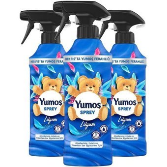 Yumoş Lilyum Sprey Çamaşır Parfümü 3x450 ml