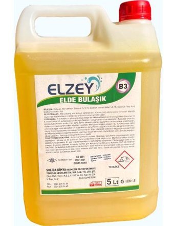 Elzey B3 Sıvı El Bulaşık Deterjanı 5 lt