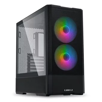 Lian Li Lancool 207 RGB Mesh 2 Fanlı Siyah Dikey Kullanım ATX Oyuncu Bilgisayar Kasası