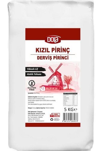 Dola Glutensiz Kızıl Pirinç 5 kg