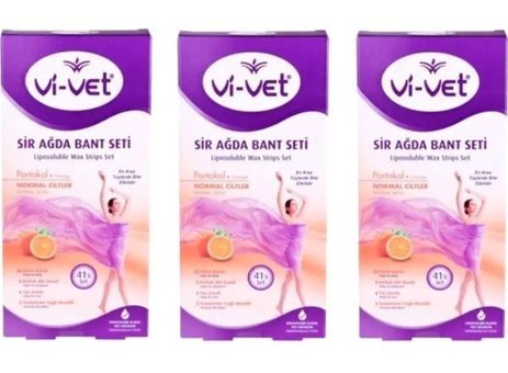 Vi-vet Normal Ciltler 123 Adet Kadın Tüm Vücut Ağda Bandı