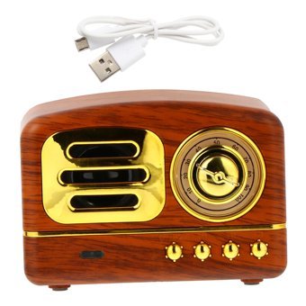 Hemobllo Retro 3 W Radyolu Siyah Bluetooth Hoparlör