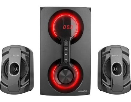 Mikado MD-221BT 40 W Işıklı Siyah Bluetooth Hoparlör